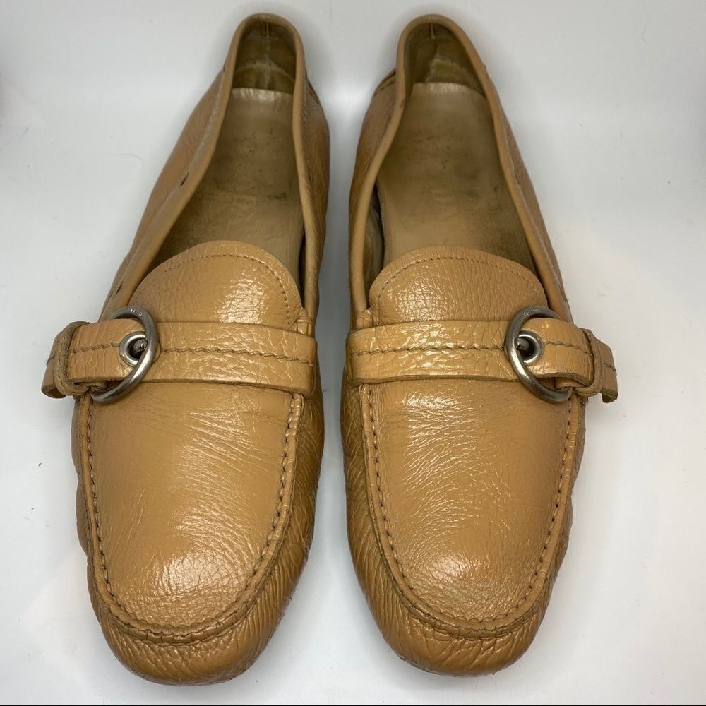 Prada Loafers With Buckle And Rubber Sole